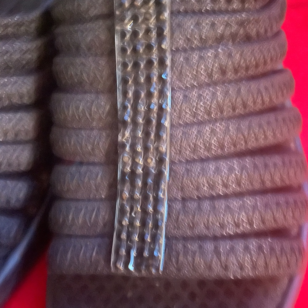 Sketchers Black Wedge Sandals - Picture 3 of 8